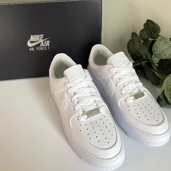Nike Shoes - Nike Air Force 1 Sage Low, Nike Sneakers, White Platform Shoes in Box